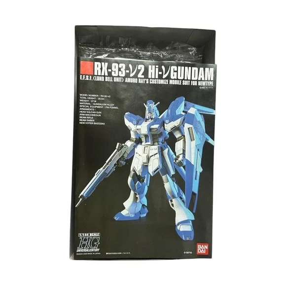 Bandai 1/144 Scale HGUC(095) HG Hi-Nu Gundam RX-93-v2 Hi-v Mobile Suit Model Kit - Picture 8 of 8